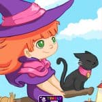 Cute Puzzle Witch